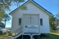 Calen church building from the front